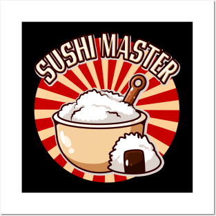 Sushi Master Japanese Cuisine Japan Chef Posters and Art